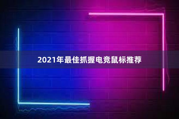 2021年最佳抓握电竞鼠标推荐