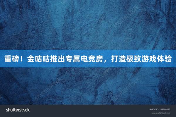 重磅！金咕咕推出专属电竞房，打造极致游戏体验